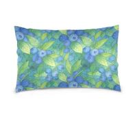 Tropical Blue Blueberry Standard/Queen Size polyester pillow cases 100 cotton pillow cases Smooth Soft Breathable sobre fundas para almohadas 20x30 inchs Set of 2