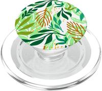 Tropical Botanical Leaf Pattern PopSockets PopGrip for MagSafe