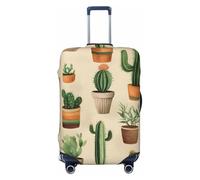Tropical Cactus Luggage Cover Elastic Suitcase Protector Ftis 29-32 Inch Suitcase Cover for Luggage