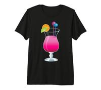 Tropical Caribbean Drink Bartender Vodka Gin Cocktail Premium T-Shirt