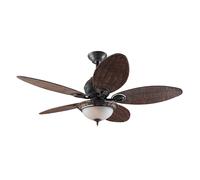 Tropical ceiling fan light with pull chain Hunter CARIBBEAN BREEZE 137cm 54"