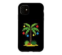 Tropical Christmas Palm Tree Holiday Graphic Case for iPhone 11