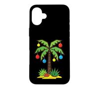Tropical Christmas Palm Tree Holiday Graphic Case for iPhone 16 Plus
