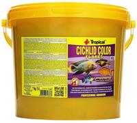 CICHLID COLOR FLAKES 5L / 1kg - fish food for cichlids, colour-enhancing flakes