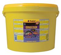 Tropical Cichlid Colour Flakes, Colour Enhancing Fish Food Flakes with Beta Glucan, 1 Pack (1 x 11 L)