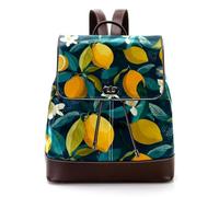 Tropical Citrus Lemon Fruits Women Backpack, Small Travel Flap Rucksack Handbag Causal Daypack for Ladies Girls