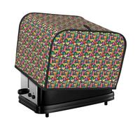 Tropical Cocktail Print 4-Slice Toaster Cover Waterproof Protector Appliance Kitchen Dorm Home Accessory