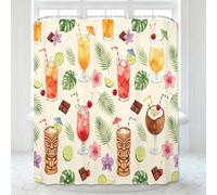 Tropical Cocktail Shower Curtain 150 x 200 cm Drop