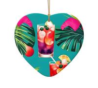 Tropical Cocktails Christmas Ornament, Christmas Tree Decorations, Holiday Decor And Xmas Gifts Ideas