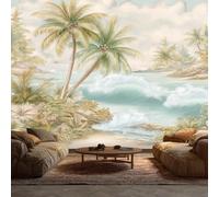 Tropical Coconut Trees Wallpaper, Modern Palm Tree Wallpaper for Living Room, Bedroom, Non-Woven Decor Wall Paper, Photo Dining Room, Hallway, Lounge, Mural Large 3D Home Decor 450 x 315 cm