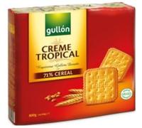 Tropical Crème Biscuits 4 x 200g Gullón - Pack of 2 | Crunchy Biscuits with Smooth Tropical Cream Filling | Ideal for Tea Time & Sharing
