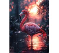 Tropical Diamond Art Kits for Adults Bird Diamond Painting Kit, Round Full Drill DIY Dimond Embroidery Cross Stitch Crystal Art Crafts for Home Wall Decor,Perfect Gifts for Woman & Kids 60x80cm L-439