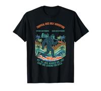 Tropical Disc Golf Adventure Not All Who Wander Disc Golf T-Shirt