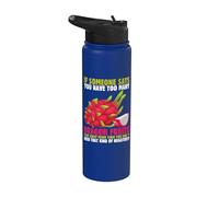 Tropical Dragonfruit Summer Vibes Design Stainless Steel Insulated Water Bottle