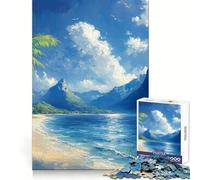 Tropical Dream Island for Adults 1000 Piece Jigsaw Puzzle Brain Teasing Soft Distraction Smooth Edges Seasonal Gift (38x52cm)