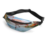 Tropical Dreaming Waist Bag,Durable Sling Bag with Adjustable Strap Crossbody Waist Bag,for Outdoors Workout Traveling Casual Running Hiking Cycling