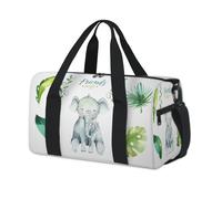 Tropical Elephant Sports Duffel Bag Elephant Weekend Overnight Bag Tote Holdall Casual Travel Gym Duffel Bags for Kids Girls Boys Women Men