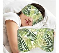 Tropical Exotic Palm Tree Leaves, Sleep Mask for Home Travel, Full Eye Covers Light Blocking Eye Mask Sleep Eye and Ear Muffs