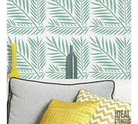 Tropical Ferns Pattern Stencil | Home Wall Decor Pattern | Art Craft Stencil | Paint Walls Fabrics & Furniture | 190 Mylar Reusable Stencil (S/ 16X16CM)