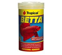 TROPICAL FISH FOOD,BETTA SOFT FOOD FOR FIGHTING FISH & SMALL LABYRINTH FISH, tin 100ml / 25g