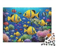 Tropical Fish Jigsaw Puzzle 1000 Piece Recyclable Coral Reef Jigsaw Puzzles Puzzle Game Props Fun And Challenging Family Game Great Gift Idea 52x38cm/1000pcs