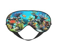 Tropical Fish Printing All-Occasion Comfort Cover, Blocks Light Eye Mask, Ideal for Camping,Shifts,Blocks Light Well