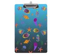 Tropical Fish Seahorse Clipboard Letter Size Paper Clips Nursing Clipboard Writing Board Document Holder