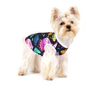 Tropical fish Small Cotton Dog Vest S - Breathable, Comfortable, Stylish Apparel for Pets