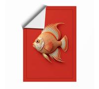 Tropical Fish Study Botanical Unframed Wall Art Print A3 (42×29.7cm), Wall Decor for Living Room, Bedroom, Office & Home, Art Gift