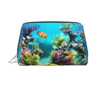 Tropical Fish Toiletry Pouch, Travel-Friendly Makeup Organizer for Makeup Brushes, Lipsticks