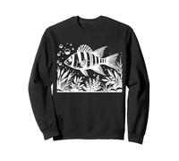 Tropical Fish Underwater Scene Marine Biology Art Sweatshirt
