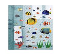 Tropical Fish Wall Stickers Under the Sea Wall Sticker Wall Decor Kids Rooms Bathroom Corner