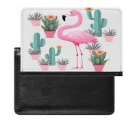 Tropical Flamingo Cute Green Passport Cover Protector Rfid Blocking Passport Holder Id Card Holder Secure Travel Wallet Organizer for Passport Tickets Credit Cards, style, One Size