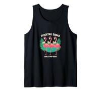 Tropical Flamingo Flocktail Squad Beach Girls Trip Tank Top