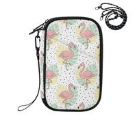 Tropical Flamingo Leaf Passport Holder for Travel Family Passport Case