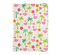 Tropical Flamingo Leather Passport Holder Cover Wallet Secure Hidden Money&Card Case for Women Business Trip