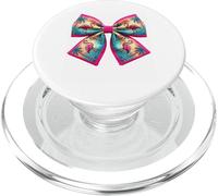 Tropical Flamingo Palm Tree Beach Sunset Design PopSockets PopGrip for MagSafe