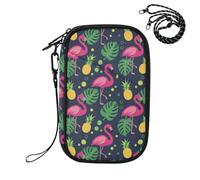 Tropical Flamingo Pineapple Passport Holder for Travel Passport Wallet