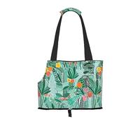 Tropical Flora print Puppy Carrier Walking Dog Bags Pets Dogs Carrier Bags for small Dogs and Cat and Rabbit