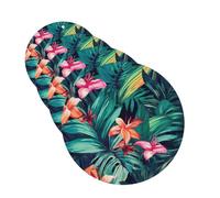 Tropical Floral Leaves Car Air Freshener Cards for Women Men 4 Pack Cute Car Accessories Long Lasting Scent Car Diffuser Hanging Auto Aromatherapy Tablets Car Fresheners Gifts
