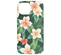 Tropical Floral Leaves Exotic Garden Illustration Graphic Case for iPhone 15