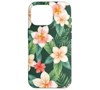 Tropical Floral Leaves Exotic Garden Illustration Graphic Case for iPhone 16 Pro