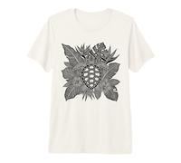 Tropical Floral Ocean Turtle Hawaii Beach Vibes Premium T-Shirt