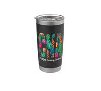 Tropical Floral Pattern CNA Certified Nursing Assistant Stainless Steel Insulated Tumbler