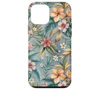 Tropical Floral Style Design, Watercolor Flower, Botanical Case for iPhone 12 mini