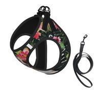 Tropical Flower And Corgi 2 Compact Pet Suspender Vest-The Perfect Small Pet For A Comfortable Walk