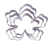 Tropical Flower Cookie Cutter Set - 3 Piece - Stainless Steel