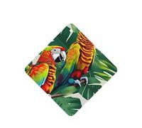 Tropical Flower Leaf Parrot Printing 10 Pieces Air Freshener Car Hanging Cards Air Freshener Sheets With Rope For Cars Home