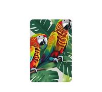 Tropical Flower Leaf Parrot Printing 10 Pieces Air Freshener Car Hanging Cards Air Freshener Sheets With Rope For Cars Home