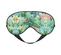 Tropical Flowers and Fruits Printing Versatile Rest Helper, Soft Sleep Eye Mask Double-Sided for Yoga,Camping,Soft Sleep Eye Mask